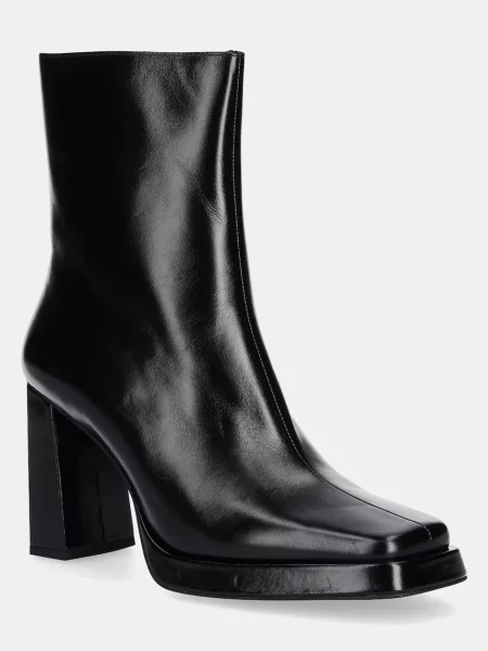 Kožené kotníkové boty Jeffrey Campbell Maximal-Lo na černá