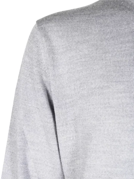 Lung tricou Daniele Fiesoli din lână merinos gri