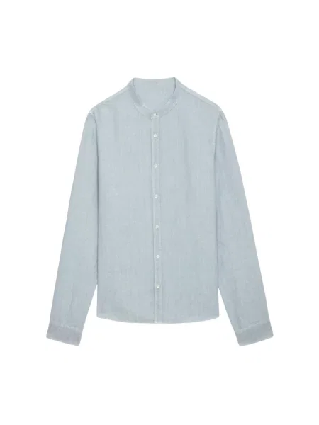 Lniana koszula Zadig & Voltaire niebieska