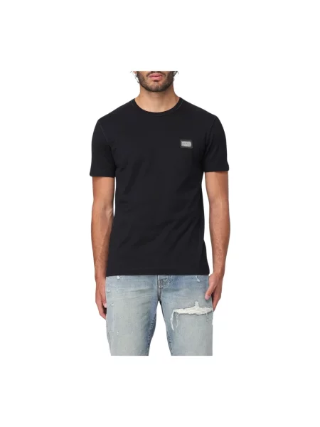 Dolce & Gabbana Koszulki Mężczyzna M Logo Plaque T-Shirt czarny