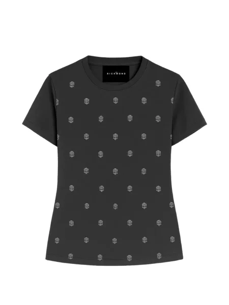 Tricou John Richmond scurt negru