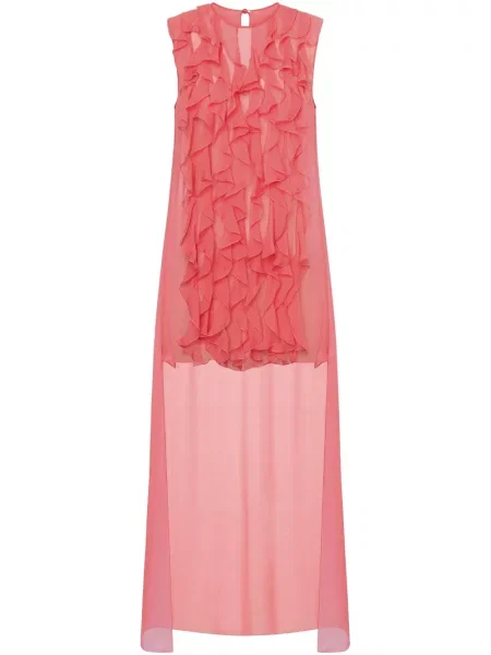 Bluză Alberta Ferretti de mătase roz