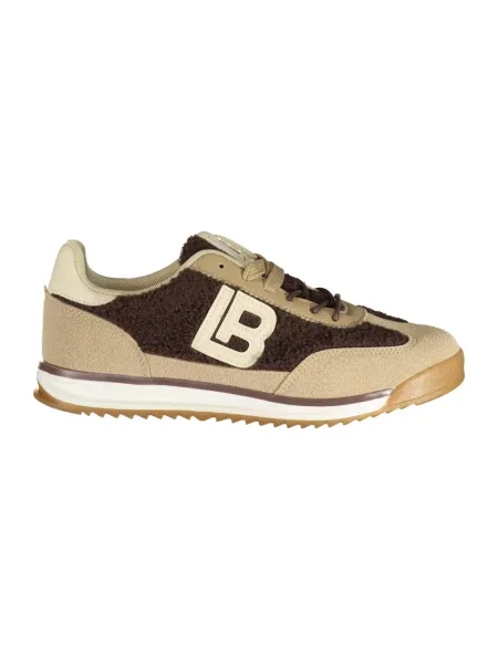 Sneakersy Laura Biagiotti sznurowane zamszowe brązowe