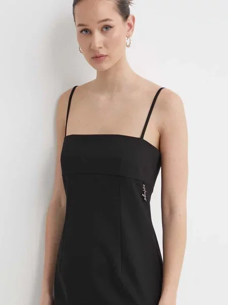 HUGO rochie mini mulata negru