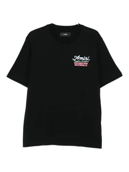 Tricou Amiri cu broderie negru