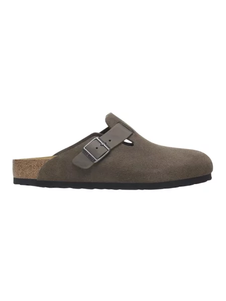 Klapki mules Birkenstock szare