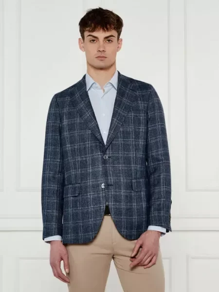 Oscar Jacobson De lână sacou Fogerty | cu adaos de in