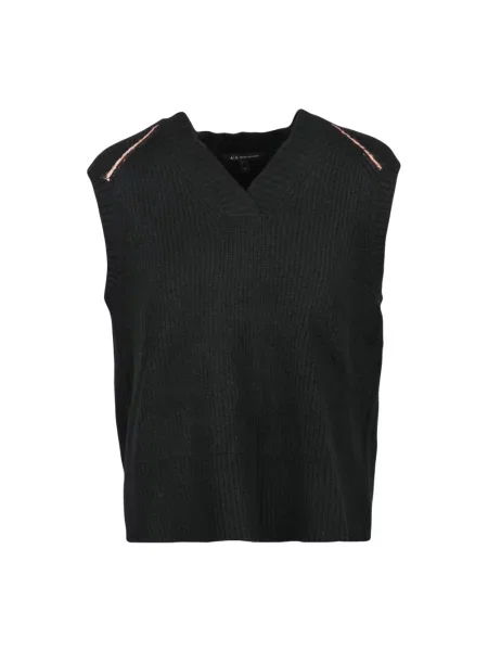 Sweter Armani Exchange wełniany czarny