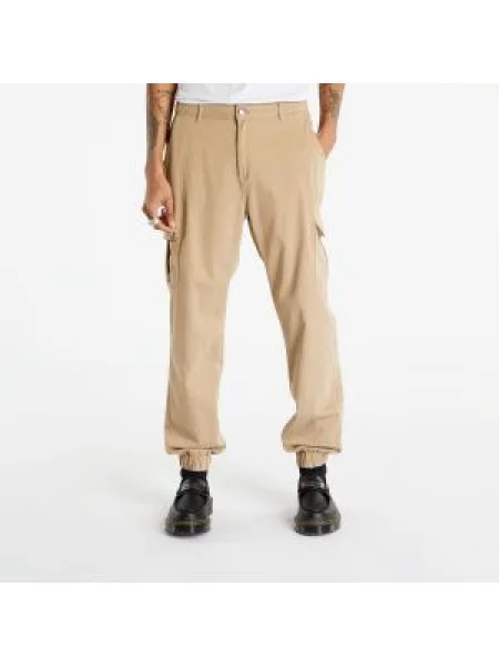 Cargo kalhoty Urban Classics s vysokým pasem hnědé