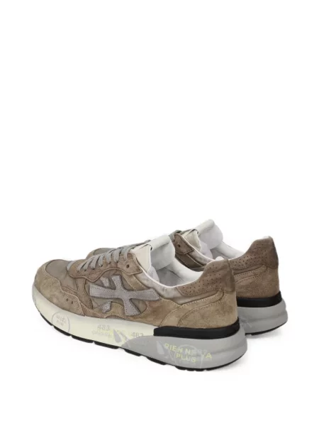 Sneakerși Premiata din piele de căprioară maro