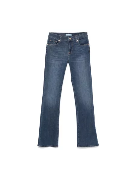 Jeansy dzwony 7 For All Mankind niebieskie