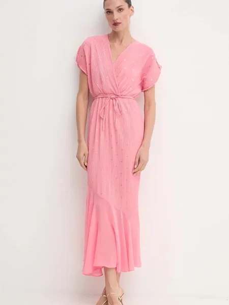 Сукня Never Fully Dressed maxi пряма рожевий