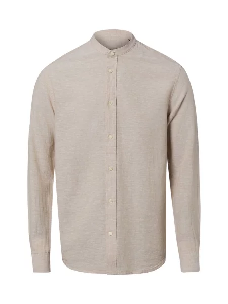 Only&Sons koszula codzienna z lnu Mężczyźni Slim Fit len S beżowy