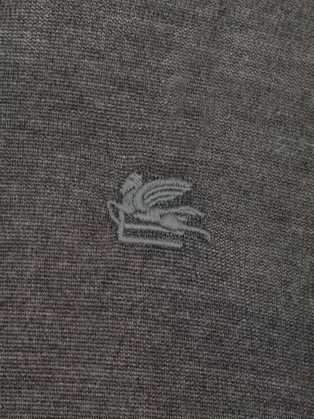 Pulover Etro cu broderie gri