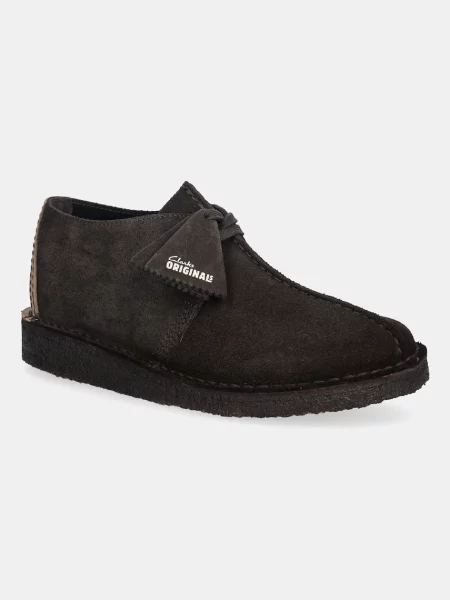 Clarks Originals pantofi de piele întoarsă Desert Trek maro
