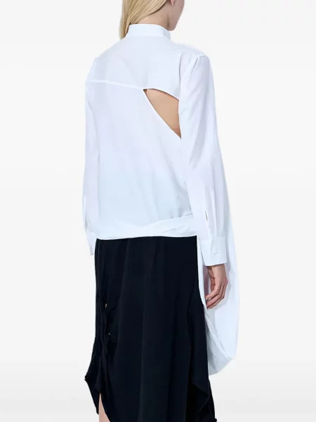 Πουκάμισο Yohji Yamamoto γραβάτες λευκό
