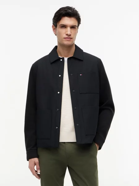 TOMMY HILFIGER Prechodná bunda ESS' čierna