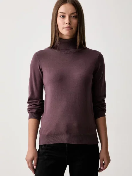 Silvian Heach pulover pentru femei cu vâscoză RECIK violet
