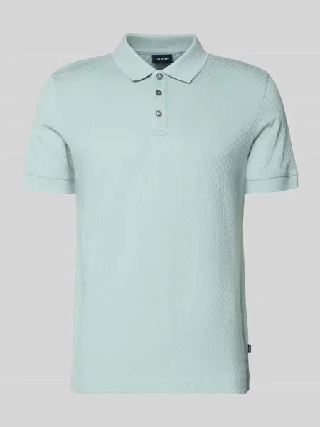 Koszulka polo z krótką listwą guzikową model ‘Roni’ Joop! Collection zielona