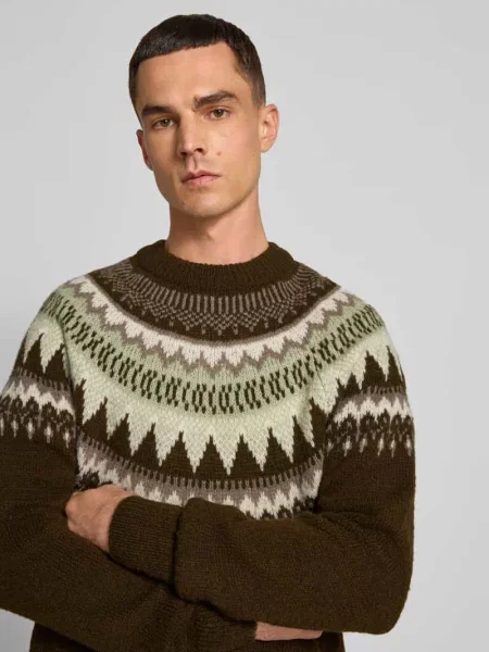 Sweter z imitacji dzianiny z mieszanki Closed