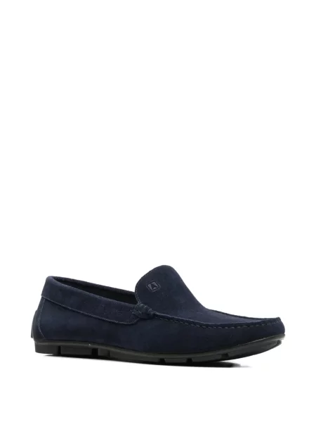 Pantofi loafer Alberto Gozzi din piele albastru