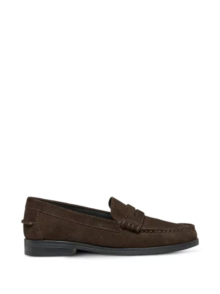 Pantofi loafer Geox din piele de căprioară maro
