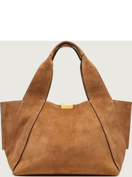 GIANNI CHIARINI Geantă shopper VIVI | piele întoarsă maro