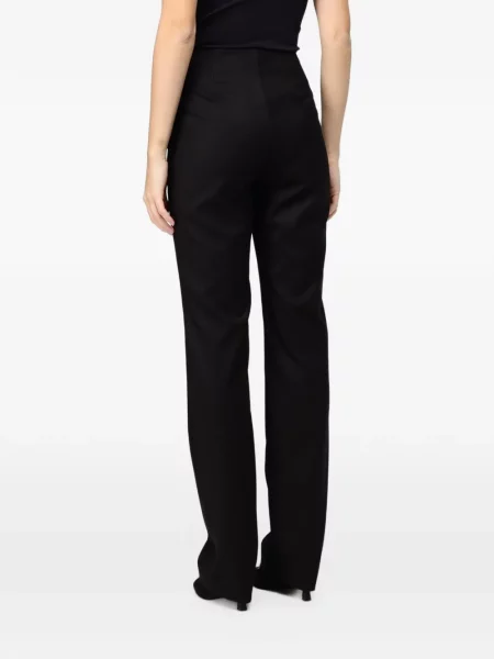 Pantaloni Mar De Margaritas cu talie înaltă negru