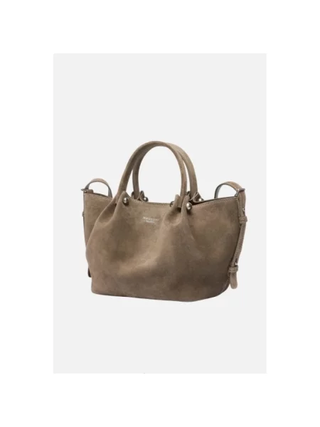 Torba podróżna Weekend Max Mara skórzana szara