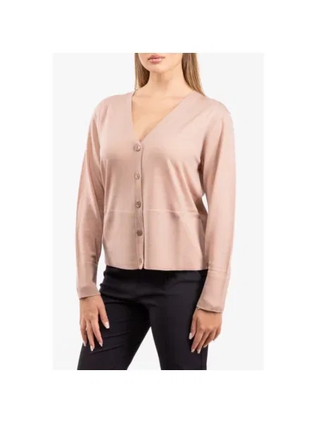 Sweter Max Mara wełniany z długim rękawem beżowy