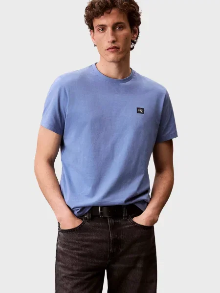 Классическая футболка Calvin Klein Jeans из джерси голубая