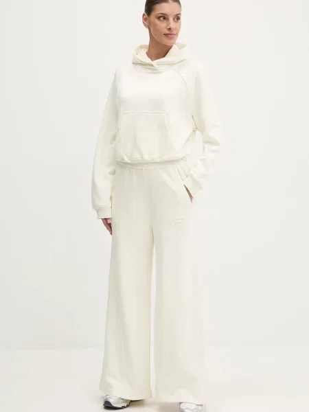 Однотонный классический свитер Reebok Classic с капюшоном бежевый