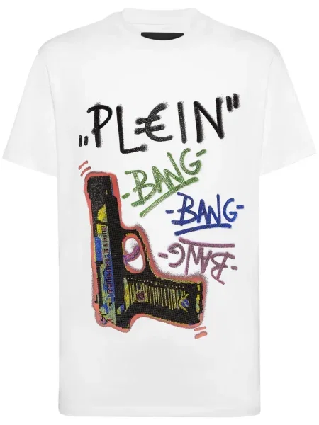 Tricou Philipp Plein alb