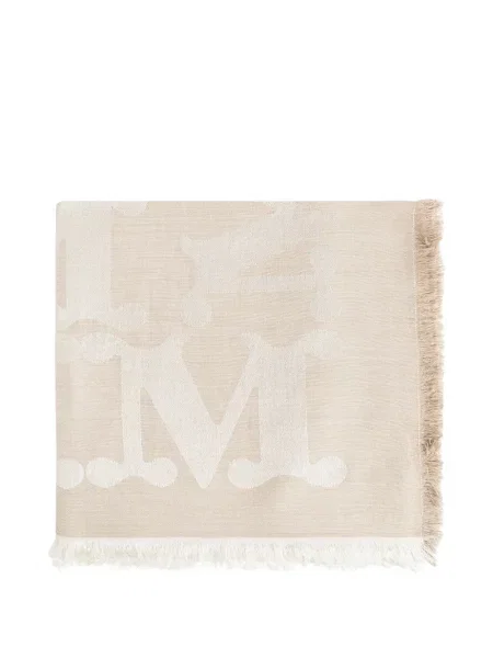Fular Max Mara cu franjuri din jacard