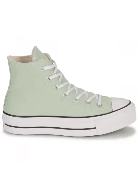 Tenisky Converse Chuck Taylor All Star na platforme zelená