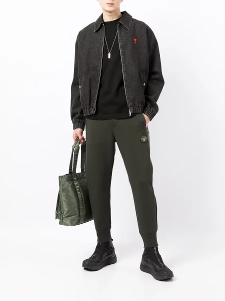 Krátké tričko Emporio Armani s kulatým výstřihem černé