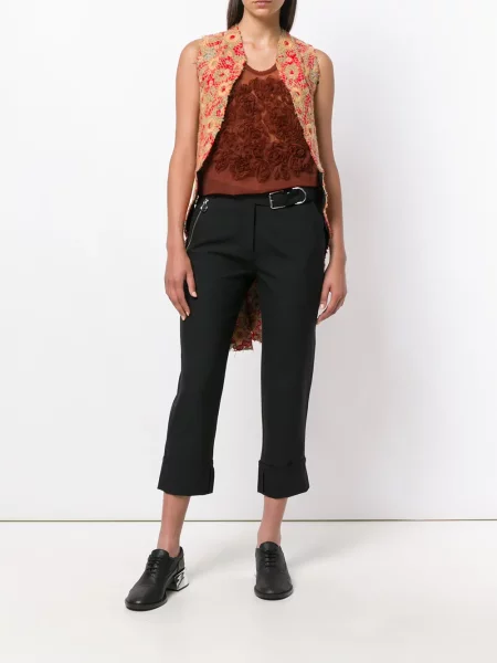Bunda Comme Des Garçons Pre-owned s výšivkou bez rukávů