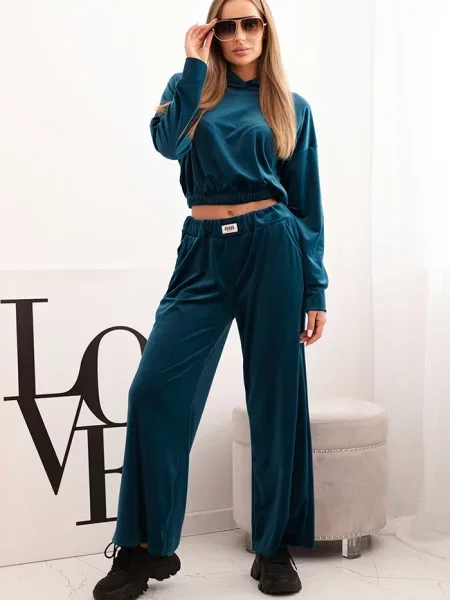 Sportski komplet Kesi Włoski od velura plava