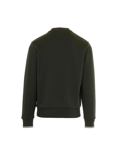 Bluza nierozpinana Fred Perry z okrągłym dekoltem zielona
