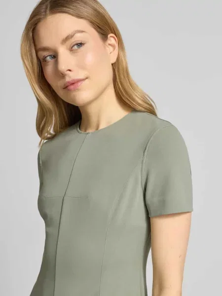 Sukienki etui do kolan z okrągłym dekoltem Calvin Klein Womenswear