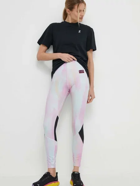 Emporio Armani legginsy wzorzyste