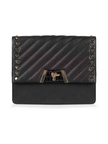 Torebka skórzana Baldinini skórzana czarna