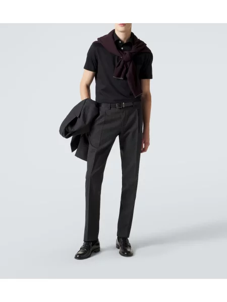 Tricou polo Kiton negru