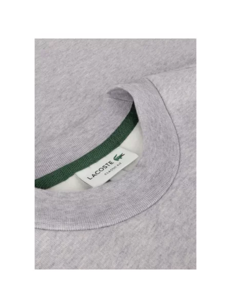 Lacoste bluza z bawełną szara
