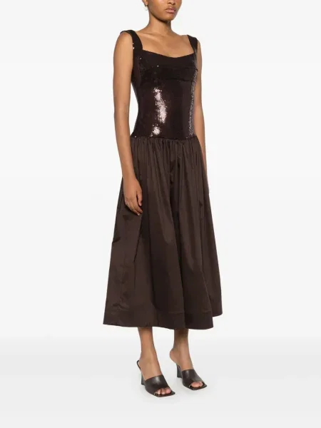 Rochie Atu Body Couture evazată maro