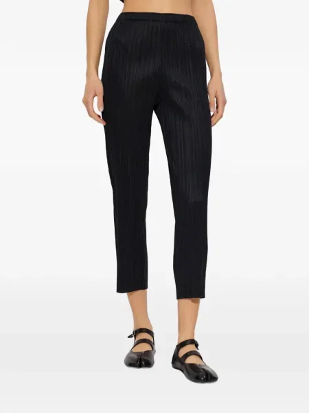 Pantaloni Pleats Please Issey Miyake plisate negru