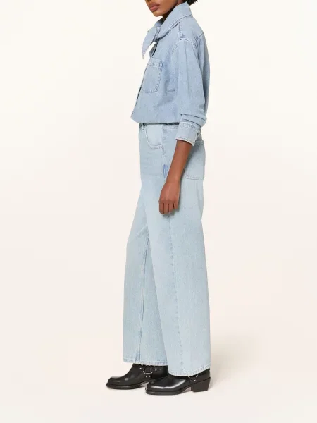 Mrs & Hugs Rovné Džíny light denim