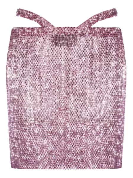 Mała spódnica mini Santa Brands z siateczką z kryształkami fioletowa