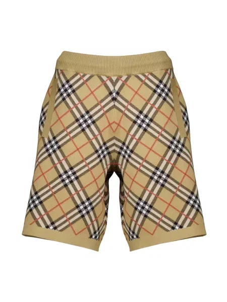 Szorty Burberry z nadrukiem beżowe