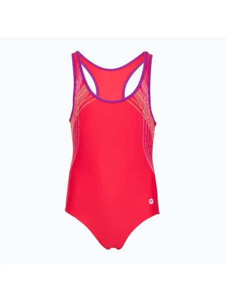 Gyerek egyrészes fürdőruha RAS Borneo Classic Back coral. Méret: 4 piros